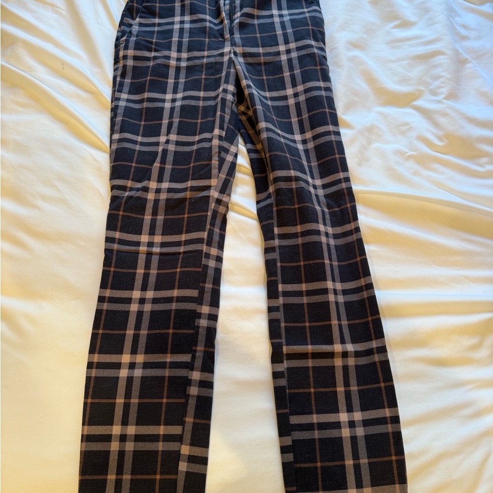 Women’s Black Plaid Pants